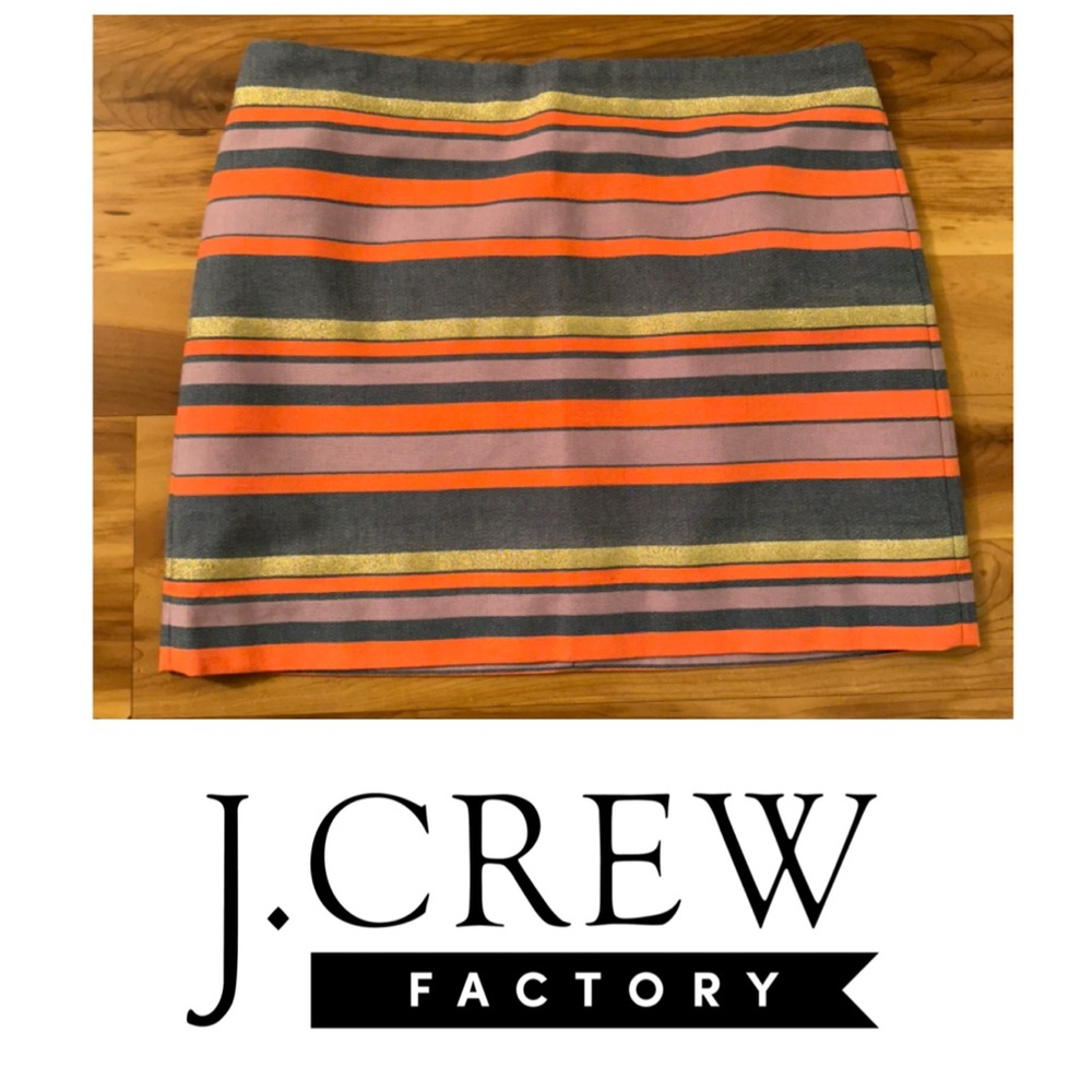 J. Crew Factory Multicolored Mini Skirt